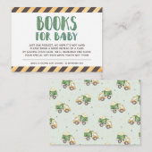 Carte D'accompagnement Livres pour bébé en construction (Devant / Derrière)