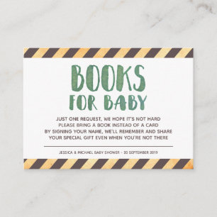 Carte D'accompagnement Livres pour bébé en construction