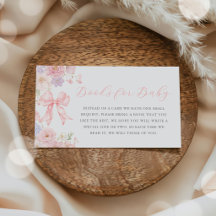 Livres pour bébé Fille Baby Shower Ruban Rose Flor
