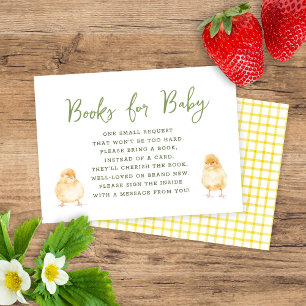 Carte D'accompagnement Livres pour bébé Fille ou Garçon thème aquarelle D