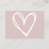 Carte D'accompagnement Livres pour bébé fille rose douche moderne (Dos)