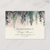 Carte D'accompagnement Livres Pour Bébé Forêt Enchantée Montagnes Fées (Dos)