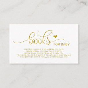 Carte D'accompagnement Livres pour bébé, Hand Lettered or Script