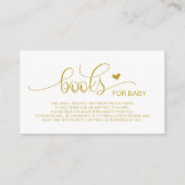 Carte D'accompagnement Livres pour bébé, Hand Lettered or Script (Devant)