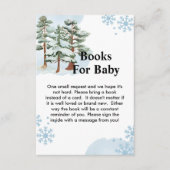 Carte D'accompagnement Livres pour bébé hiver flocon de neige arbre (Devant)