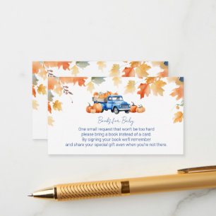 Carte D'accompagnement Livres pour bébé insert camion bleu et petite citr