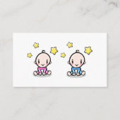 Carte D'accompagnement Livres Pour Bébé Jumeaux, Demande De Réservations, (Dos)