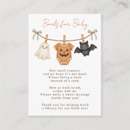 Carte D'accompagnement Livres pour bébé Little Boo pour la Baby Shower d'