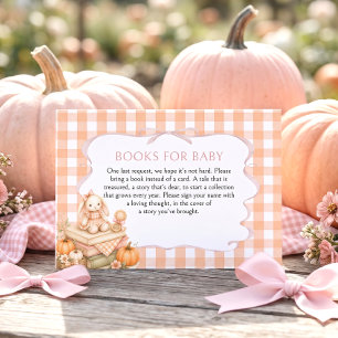 Carte D'accompagnement Livres pour bébé Little Pumpkin Baby Shower