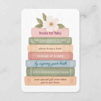 Carte D'accompagnement Livres pour bébé Livre d'histoires Demande de livr