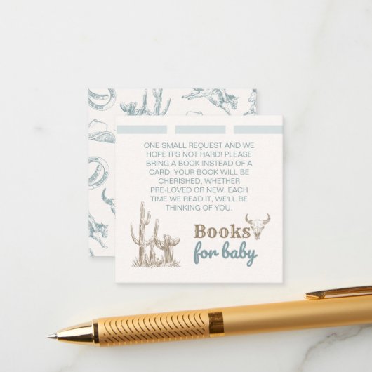 Carte D'accompagnement Livres Pour Bébé, Livres Pour Bébé (Devant/Arrière en situation)