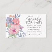 Carte D'accompagnement Livres pour bébé mignon Aquarelle Floral (Devant)