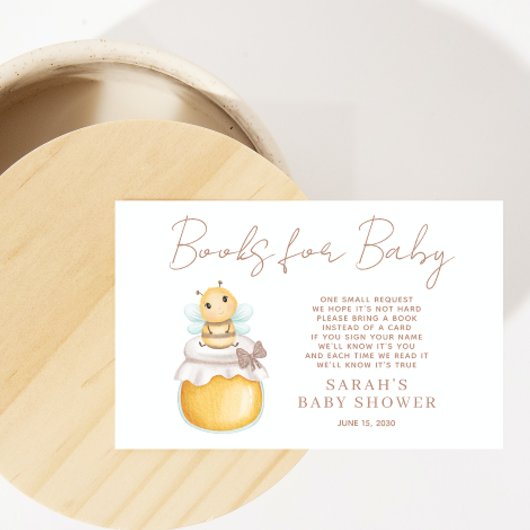 Carte D'accompagnement Livres Pour Bébé mignonne Bumblebee Réserver Deman