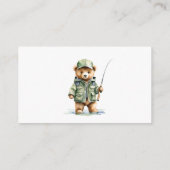 Carte D'accompagnement Livres pour bébé ours mignon pêche (Dos)