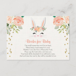 Carte D'accompagnement Livres pour bébé, Pâques lapin livre demande inser