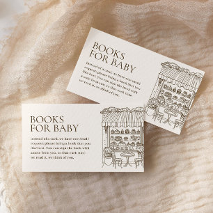 Carte D'accompagnement Livres pour bébé Paris Baby shower pâtisserie fran