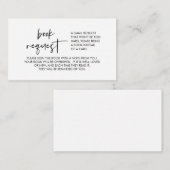 Carte D'accompagnement Livres pour bébé, police minimal moderne (Devant / Derrière)