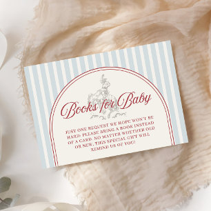 Carte D'accompagnement Livres pour bébé pour Baby Shower du 4 juillet