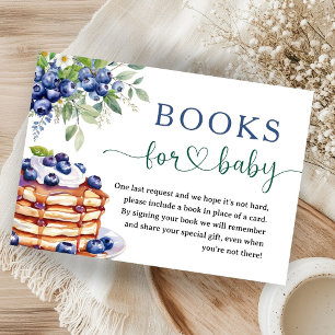 Carte D'accompagnement Livres pour bébé pour la Baby Shower Blueberry Bab