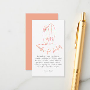 Carte D'accompagnement Livres pour bébé pour la fête de bébé fille Baby o