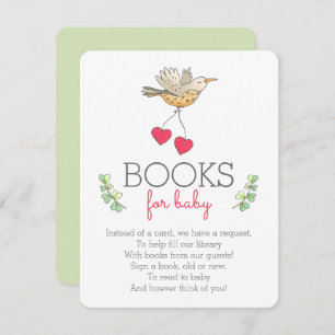 Carte D'accompagnement Livres pour bébé printemps