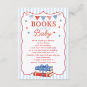 Carte D'accompagnement Livres pour bébé Red White & Due Insert (Devant)