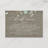 Carte D'accompagnement Livres Pour Bébé Rose Floral Succulents (Devant)