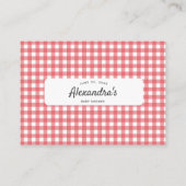 Carte D'accompagnement Livres Pour Bébé Rustic Petit Baby shower Tomate (Dos)