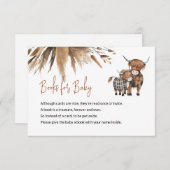 Carte D'accompagnement Livres pour bébé Saint-Vache Thème de ferme rustiq (Devant / Derrière)