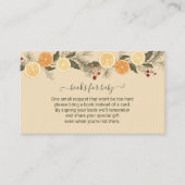 Carte D'accompagnement Livres pour bébé séché Citrus de Noël Fruit (Devant)