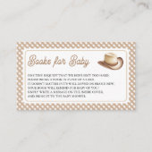 Carte D'accompagnement Livres pour bébé Shower Bébé Chapeau de Cowboy de  (Devant)