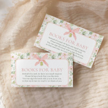 Livres pour bébé Shower bébé floral vintage rose