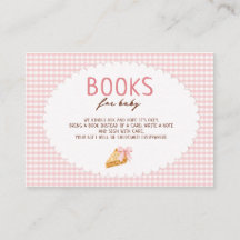 Livres pour bébé Shower Cutie Pie Gingham rose