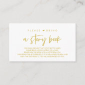 Carte D'accompagnement Livres pour bébé, S'il vous plaît apporter un livr (Devant)