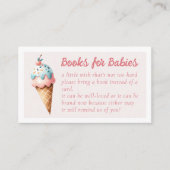 Carte D'accompagnement Livres pour bébés Crème glacée Scoops Twins (Devant)