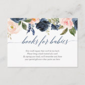 Carte D'accompagnement Livres pour bébés jumeaux filles rose bleu demande (Devant)