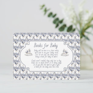 Carte D'accompagnement Livres pour coquillages de mouette bleue de bébé