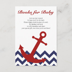 Carte D'accompagnement Livres pour la demande nautique de livre de baby
