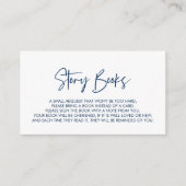 Carte D'accompagnement Livres pour le bébé, Moderne Minimal Navy bleu (Devant)