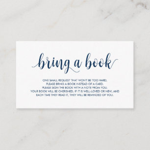 Carte D'accompagnement Livres pour le bébé, scénario bleu de la marine ru