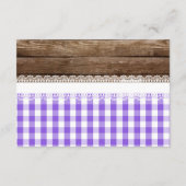 Carte D'accompagnement Livres Q pour bébé - Purple (Dos)