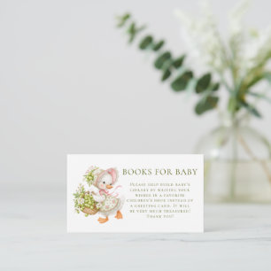 Carte D'accompagnement Livres Silly Goose Gooseberry pour Baby Shower