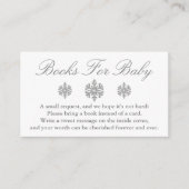Carte D'accompagnement Livres Silver Snowflake Pour Baby Card (Devant)