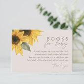 Carte D'accompagnement Livres Sunflower SUTTON pour bébé (Debout devant)