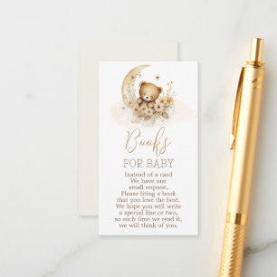 Carte D'accompagnement Livres Teddy Bear pour Baby Boy Card