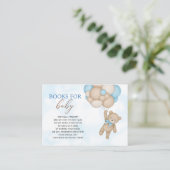 Carte D'accompagnement Livres Teddy Bear pour bébé (Debout devant)