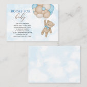 Carte D'accompagnement Livres Teddy Bear pour bébé (Devant / Derrière)