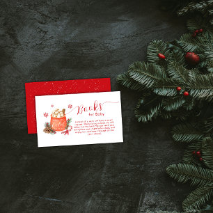 Carte D'accompagnement Livres Vintage Flocon de Neige Smore Pour Baby Sho