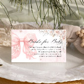 Carte D'accompagnement Livres Winter Pink Bow pour bébé