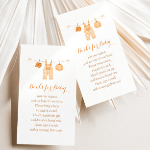 Carte D'accompagnement Livret de Baby Shower de la corde à linge de citro